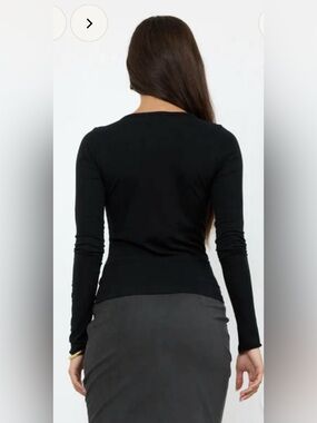 LAmade Black Slim Long Sleeve Tee